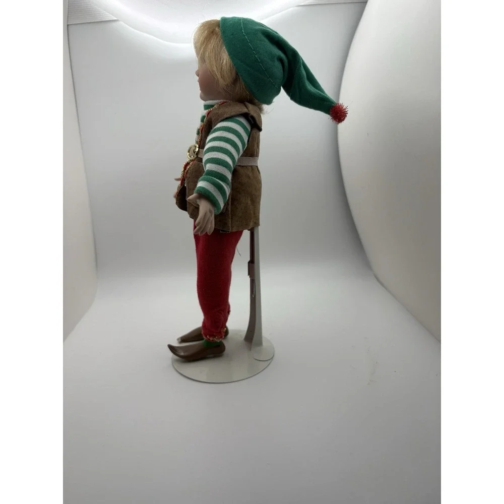 Paradise Galleries Santa's Elves Naughty Elf Porcelain 8in Doll Patricia Rose